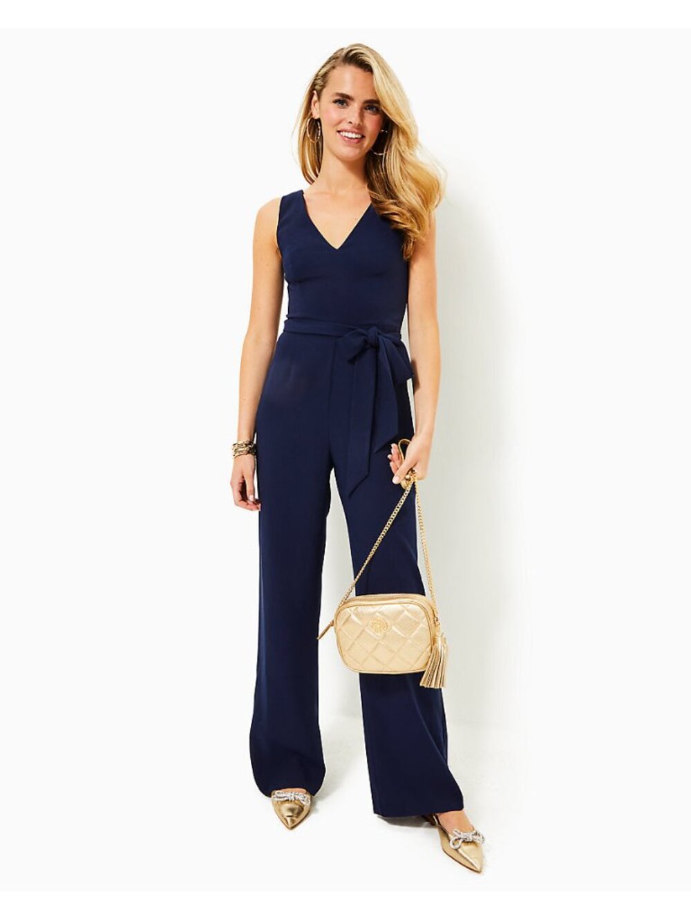 Lilly Pulitzer  JANNAH JUMPSUIT, TRUE NAVY
